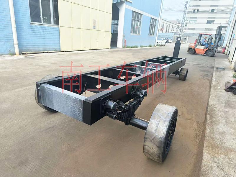 10噸牽引骨架式平板拖車 全掛拖車底盤